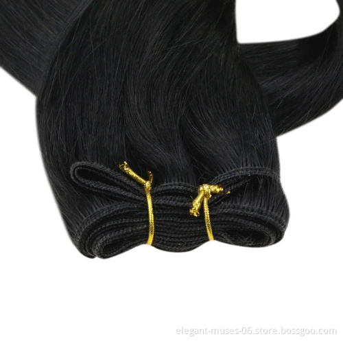 wholesale clip in double protein filam hair extensions Double Drawn synthetic Hair Clip Extensions